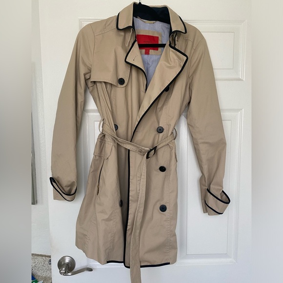 Mango Tan short trench coat